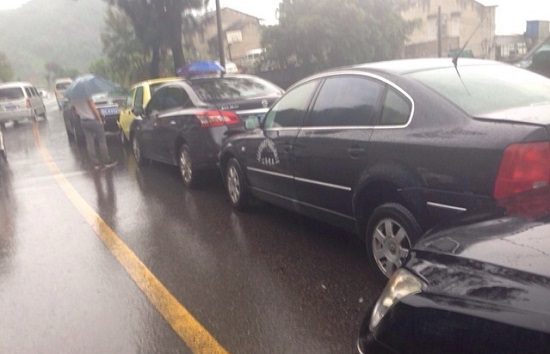 永嘉甌北山背5車連環追尾