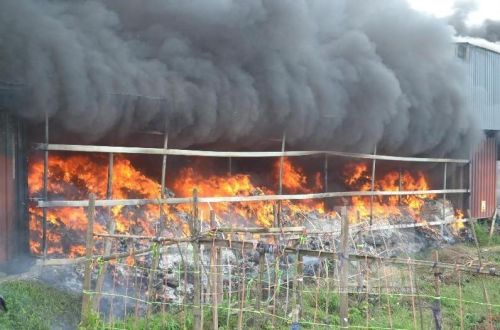 瑞安鞋廠火災 瑞安市飛云街道上河工業(yè)區(qū)鞋廠火災