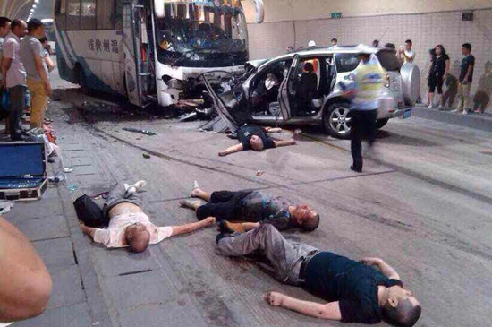 溫州隧道車禍致4死1重傷 溫州到文成的高樓路段車禍