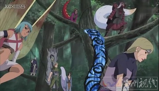 火影忍者544集 面具男+人柱力對(duì)付鳴人和比