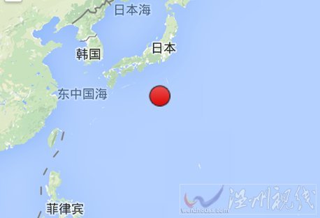 日本小笠原群島地震