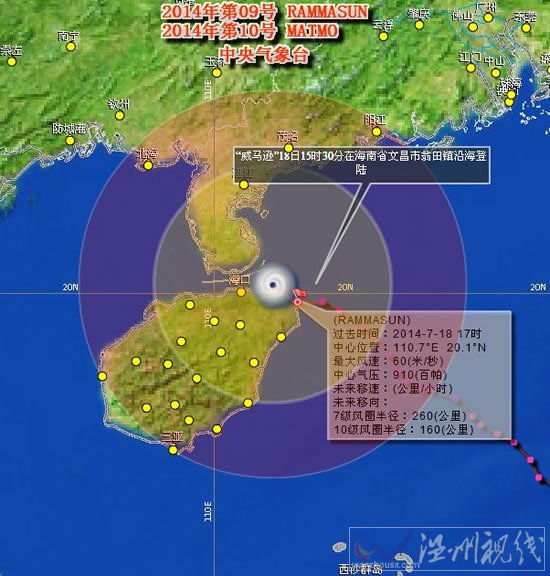 超強臺風威馬遜最新路徑