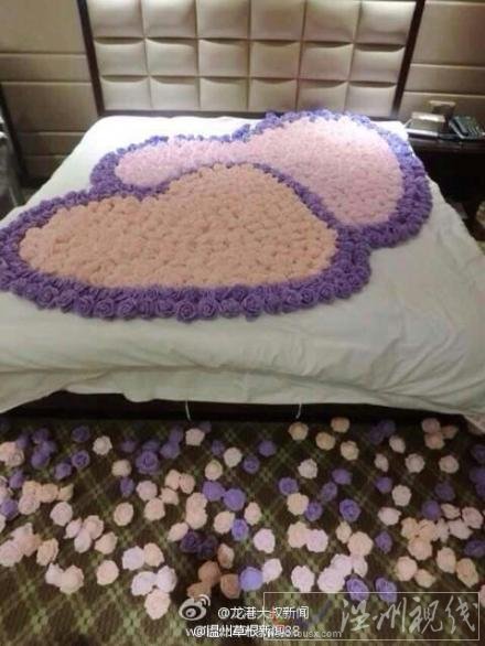 溫州龍灣濱海酒店999朵玫瑰表白