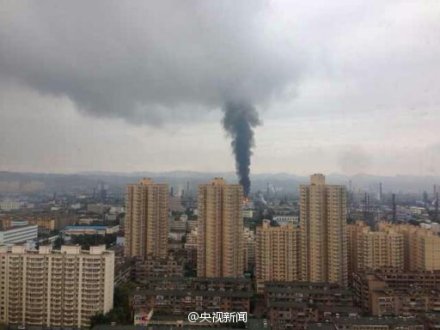 蘭州石化公司裝置泄漏著火