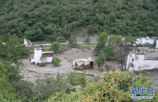 四川丹巴縣特大泥石流