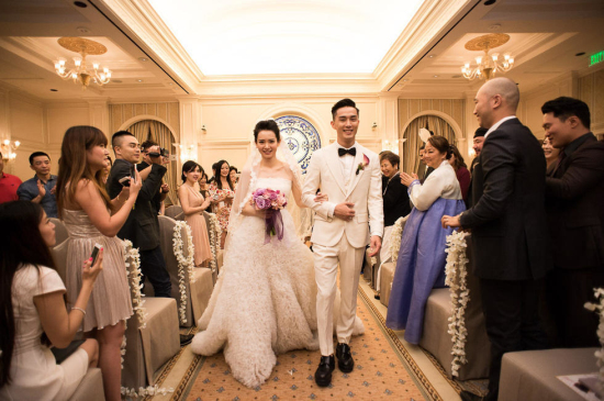 戚薇與李承鉉美國完婚