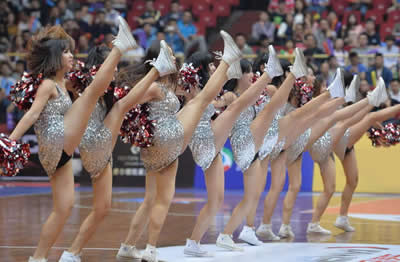 籃球寶貝性感高抬腿熱辣拉拉隊