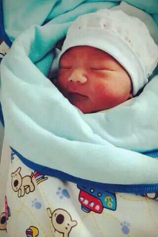 汪涵楊樂樂兒子正面照