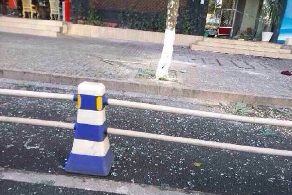 溫州黎明西路一養生會館發生煤氣爆炸