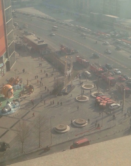 北京朝陽(yáng)大悅城著火