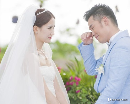 赫赫和妻子許婧的婚紗照