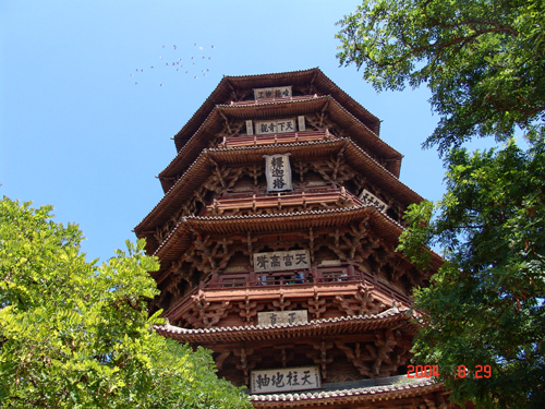 山西應(yīng)縣木塔圖片