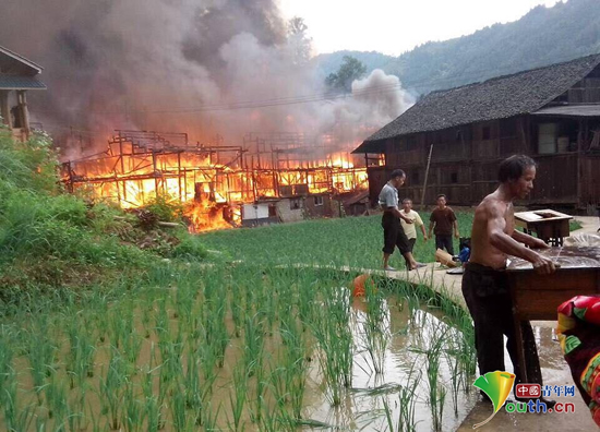 貴州德俄上寨侗族村寨火災(zāi)