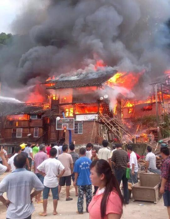 貴州德俄上寨侗族村寨火災(zāi)