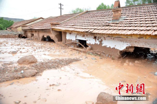 甘肅肅南泥石流災害