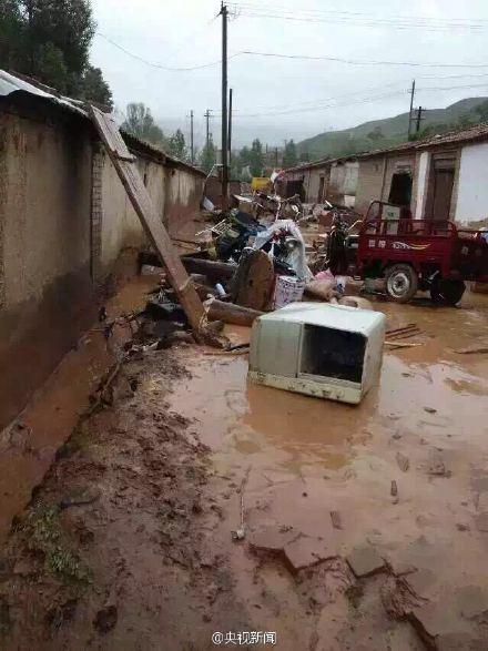 甘肅肅南泥石流災害