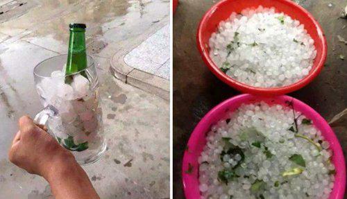 邯鄲遭遇大風(fēng)冰雹