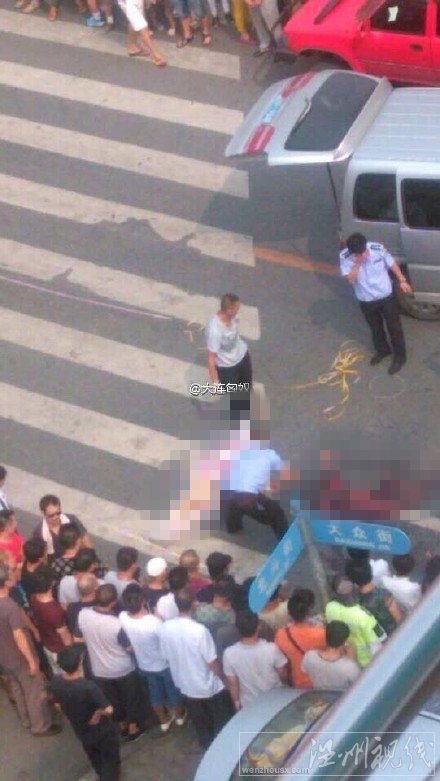女子半邊的身體被碾碎 非常嚇人
