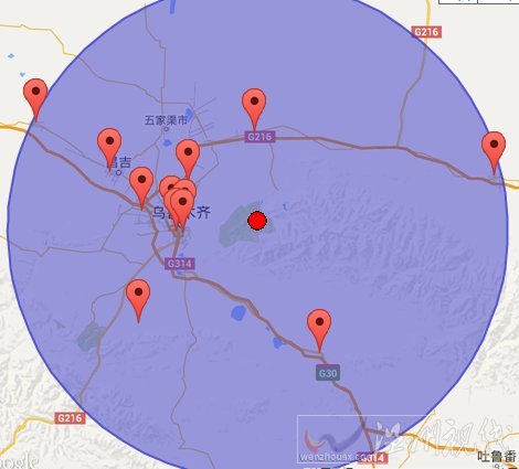 烏魯木齊地震震中示意圖