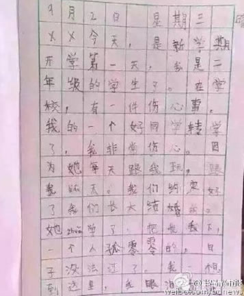 小男生寫相思日記