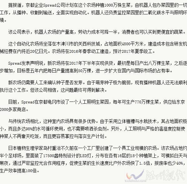 全自動化的菜園