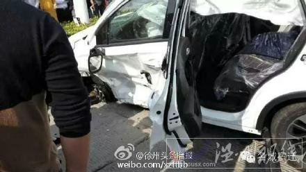 睢寧東環島發生一起交通事故