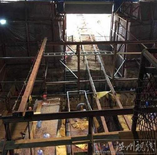 西漢海昏侯墓挖掘現場