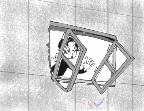 關(guān)門震落窗戶