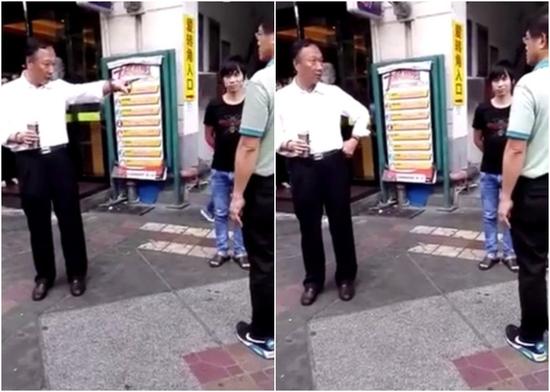 郭臺銘制止抽煙