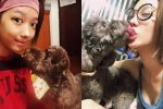 黃子佼女友孟耿如與愛犬舌吻 美女和愛犬舌吻太惡心