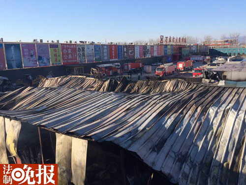 昌平裝飾城著火