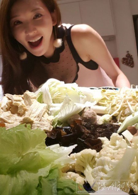 林志玲透視裝聚餐