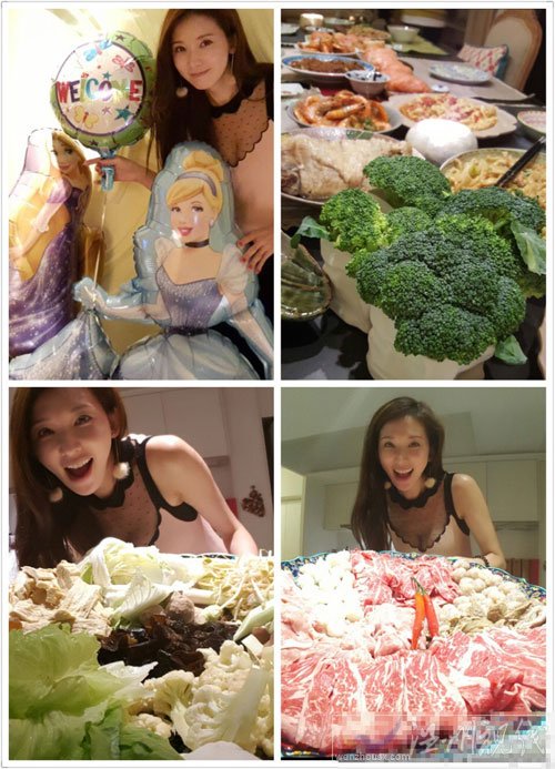 林志玲透視裝聚餐