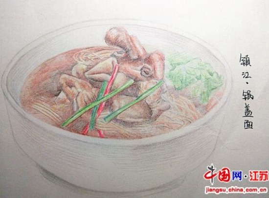 手繪江蘇美食走紅