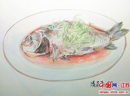 手繪江蘇美食走紅