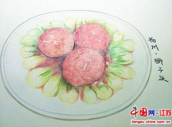 手繪江蘇美食走紅