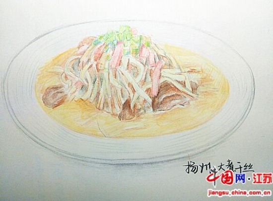 手繪江蘇美食走紅