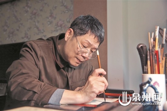 普通毛筆寫微書