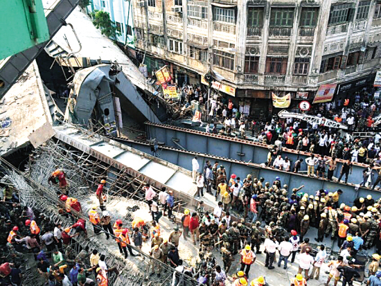 印度立交橋坍塌