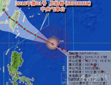 尼伯特臺風路徑圖