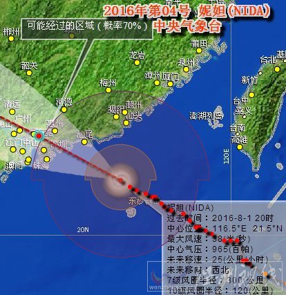 4號臺風妮妲來襲