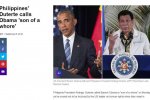 菲總統罵奧巴馬 菲律賓總統杜特爾特罵奧巴馬是妓女