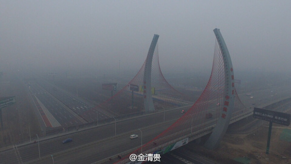 河北霧霾和冷空氣此消彼長 12月16日霧霾加重