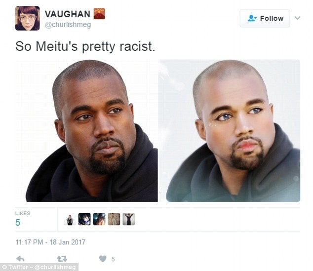 美圖被指種族歧視