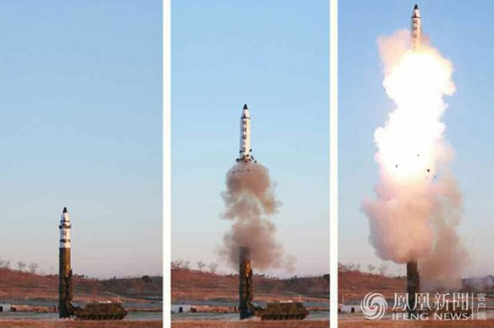 朝鮮發(fā)射北極星-2中程彈道導(dǎo)彈
