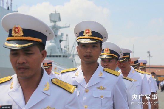 中國海軍抵達越南