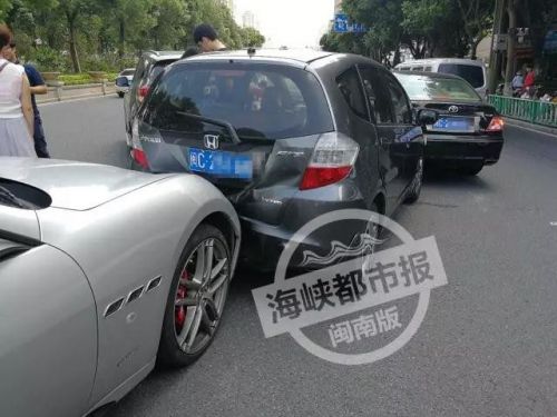 泉州6車追尾車禍現場