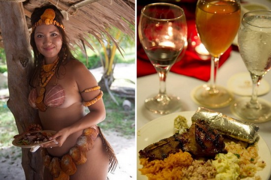 小島美女貝殼遮羞