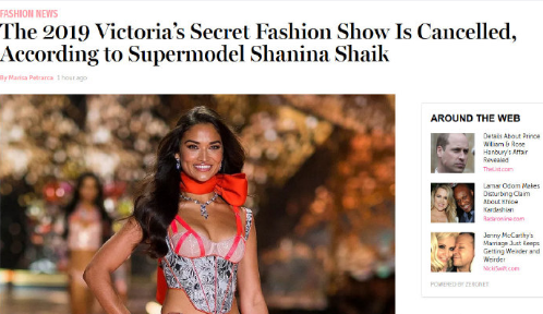 2019年維密秀取消