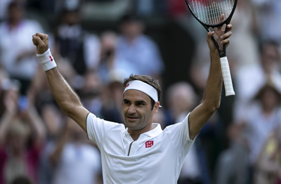 費德勒晉級決賽 2019溫布爾登網球公開賽